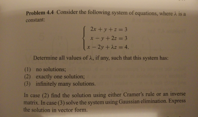 Solved Consider the following system of equations, where | Chegg.com