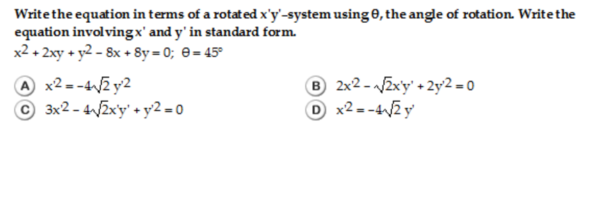 solved-write-the-equation-in-terms-of-a-rotated-x-y-system-chegg