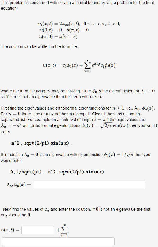 Solved This Problem Is Concerned With Solving An Initial Chegg