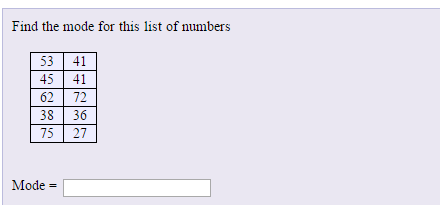 Solved Find the mode for this list of numbers Mode = | Chegg.com