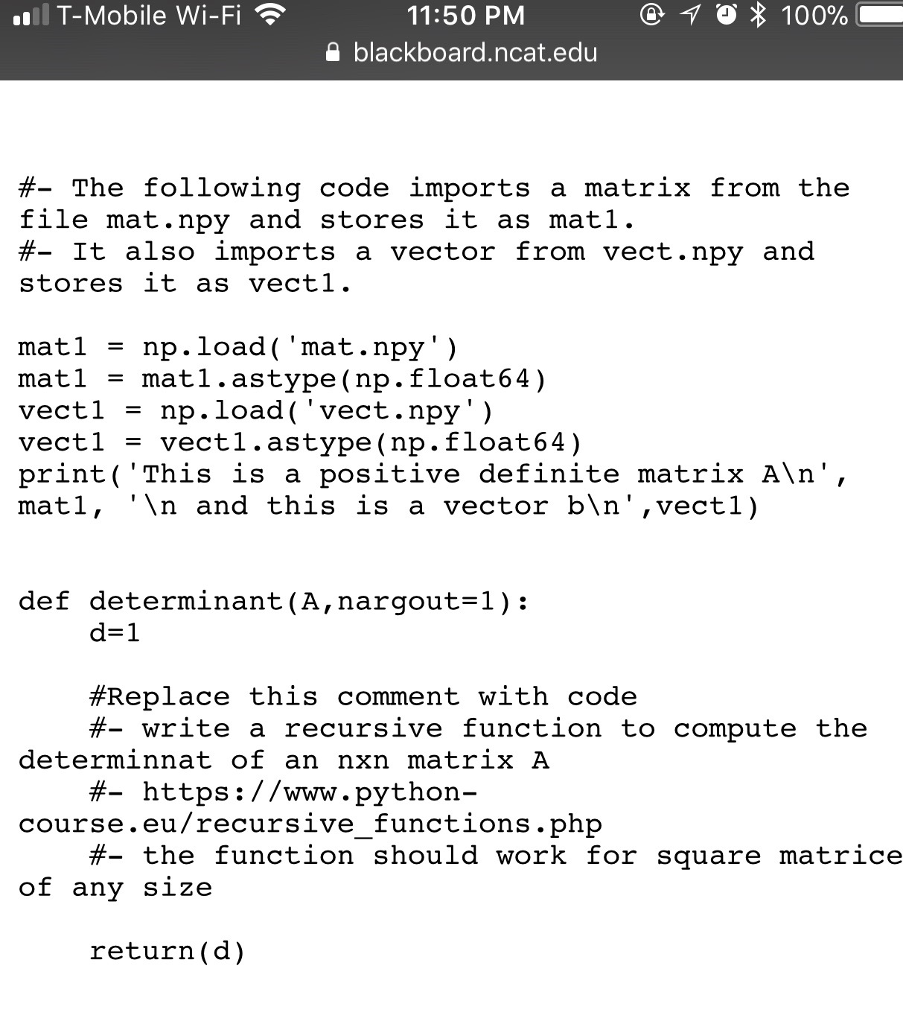 Solved TMobile WiFi 1150 PM blackboard.ncat.eduu The