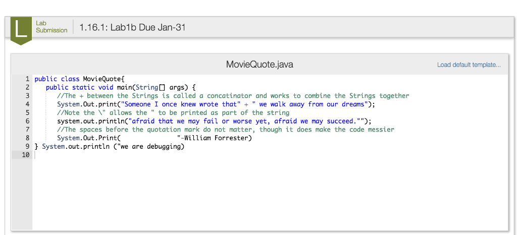 Solved With this as a starting point, format the output of | Chegg.com