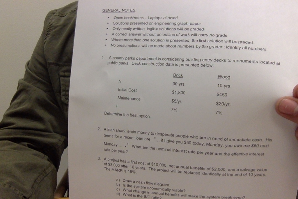 Solved GENERAL NOTES Open book/notes . Laptops allowed