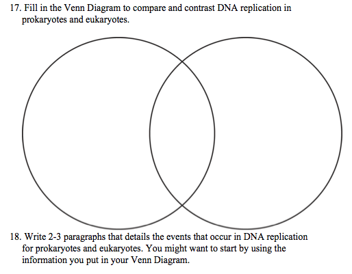 Prokaryotic And Eukaryotic Cells Venn Diagram Creately