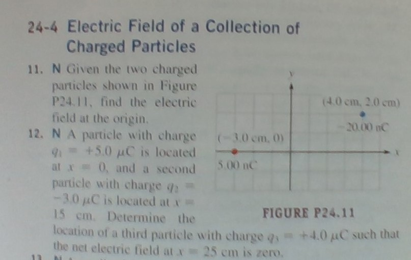 Solved 24-4 Electric Field of a Collection of Charged | Chegg.com