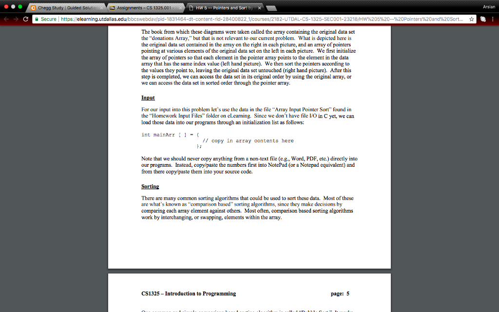 Solved C Chegg Study | Guided Solutios Assignments-CS | Chegg.com