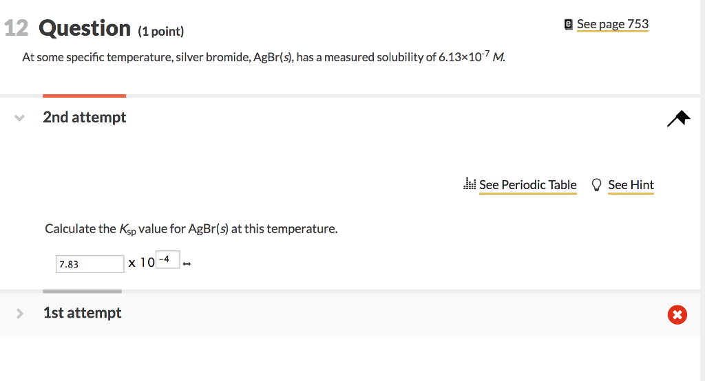 Solved 12 Question (1 point) e See page 753 At some specific | Chegg.com