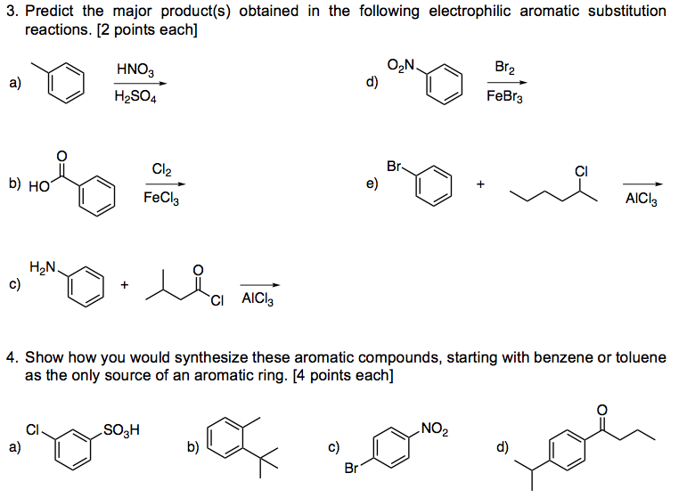 Solved 3. Predict the major product(s) obtained in the | Chegg.com