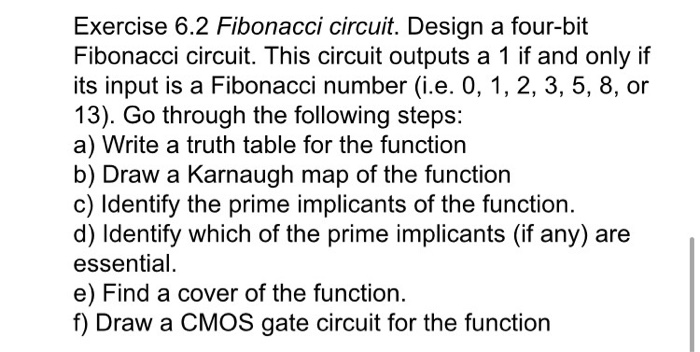 Solved Fibonacci circuit. Design a four-bit Fibonacci | Chegg.com