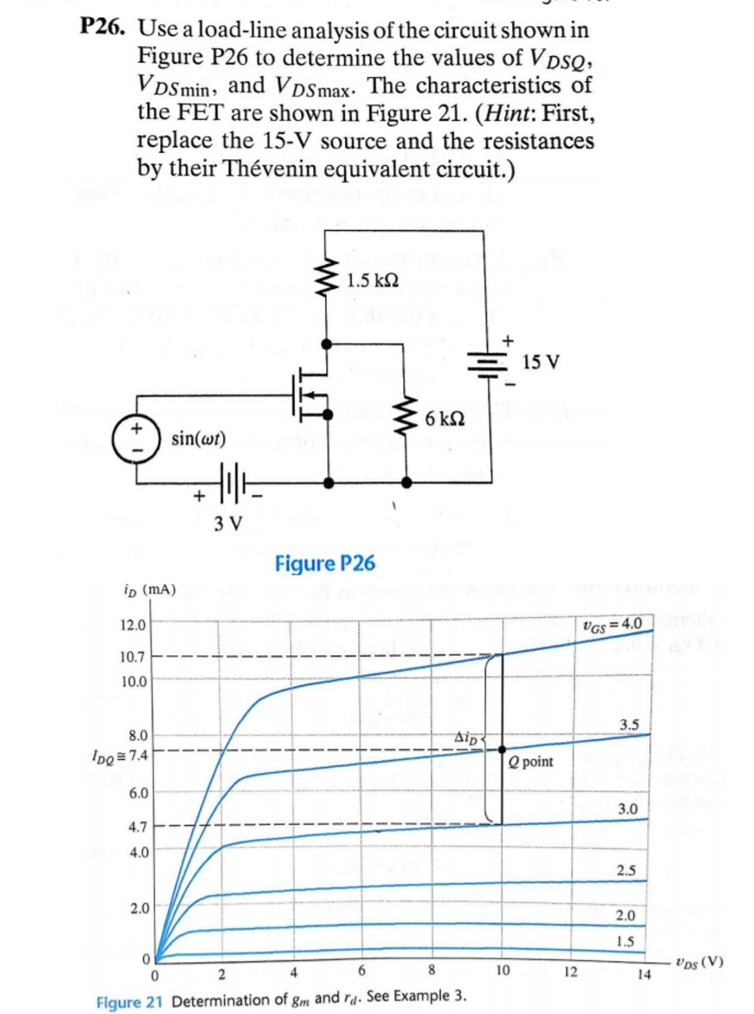 Solved Use A Load Line Analysis Of The Circuit Shown In