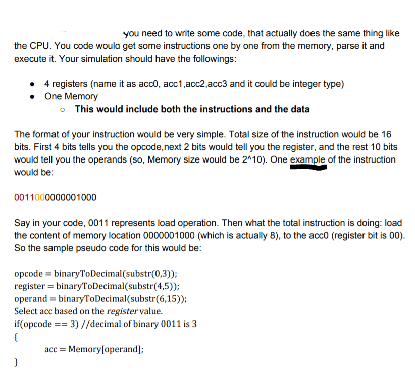 you need to write some code, that actually does the | Chegg.com