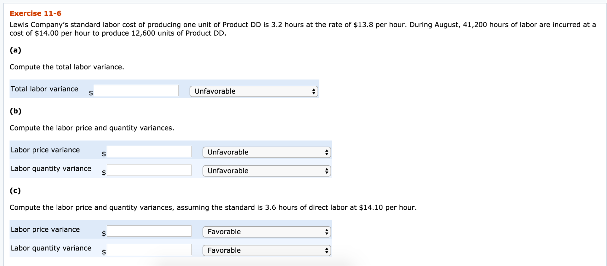 solved-lewis-company-s-standard-labor-cost-of-producing-one-chegg