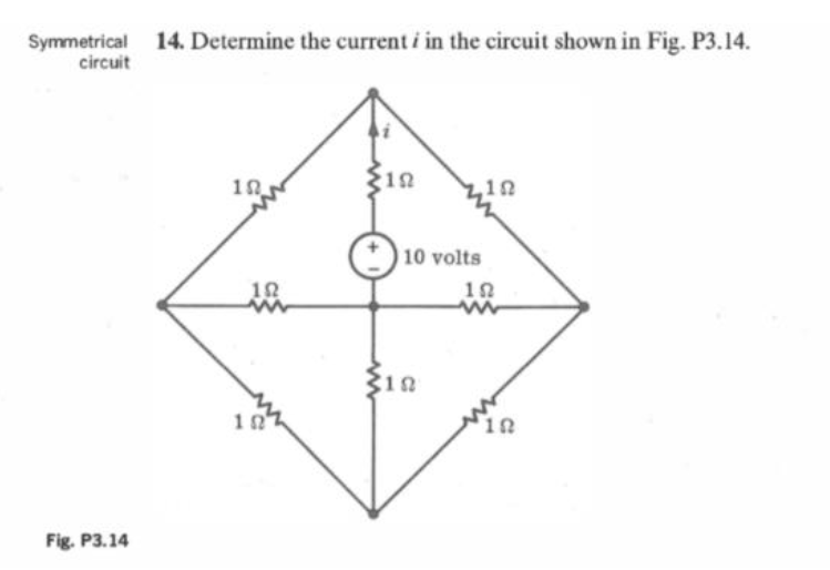 Solved Determine the current i in the circuit shown in Fig. | Chegg.com