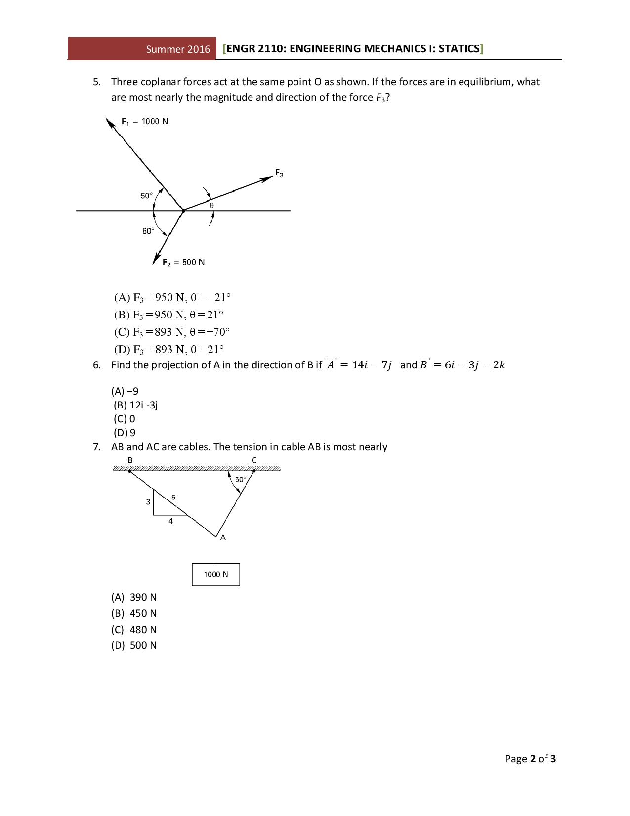 Solved Three coplanar forces act at the same point 0 as | Chegg.com