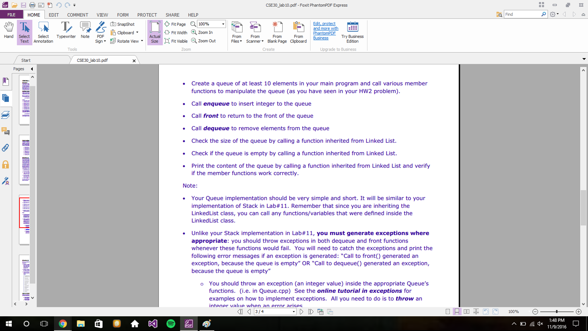 I will provide my LinkedList from my last lab. | Chegg.com