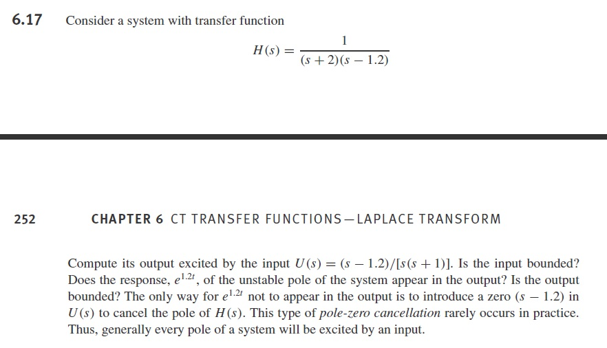 Solved 6.17 Consider a system with transfer function (s + | Chegg.com