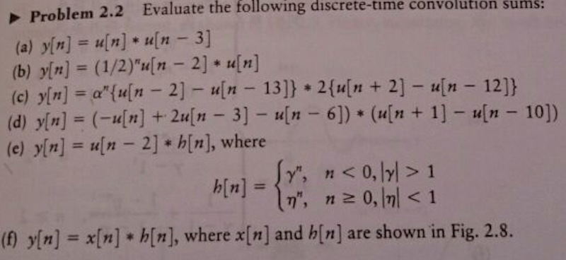 Solved Evaluate The Following Discrete-time Convolution | Chegg.com