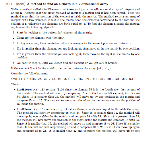 solved-10-points-a-method-to-find-an-element-in-a-chegg