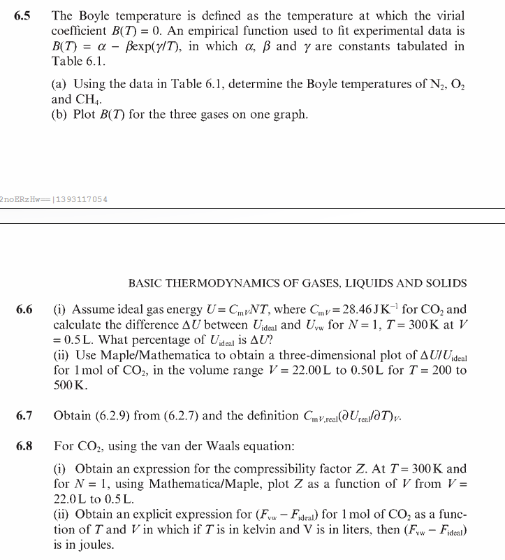 The Boyle temperature is defined as the temperature