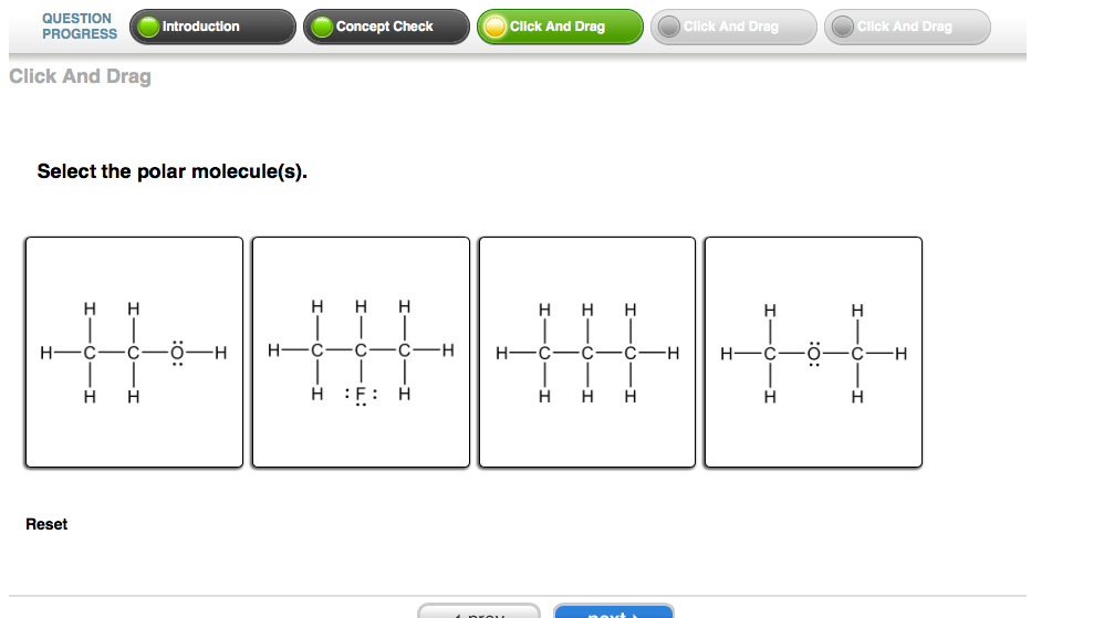 Solved Select The Polar Molecules 7024