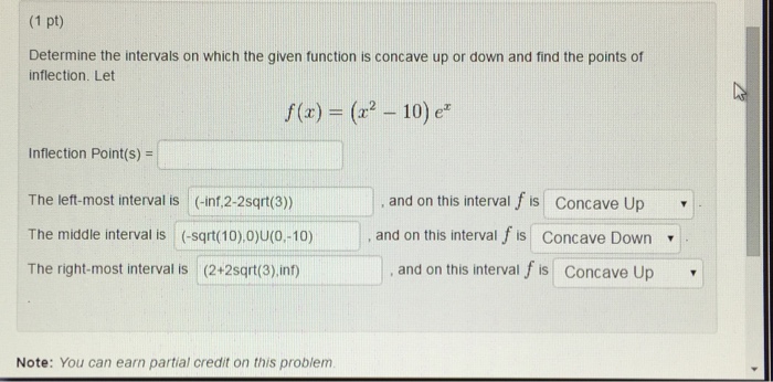 Solved Determine the Intervals on which the given function | Chegg.com