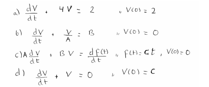 Solved 1] Find the solution for the following differential | Chegg.com