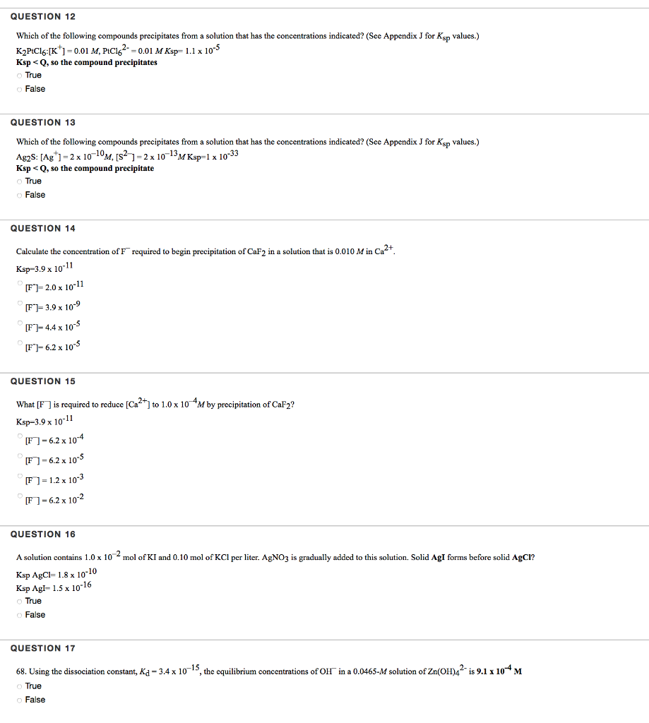 Solved Which Of The Following Compounds Precipitates From A Chegg Solved Which Of The Following Compounds Precipitates From A Chegg