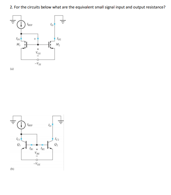 Solved 2. For the circuits below what are the equivalent | Chegg.com