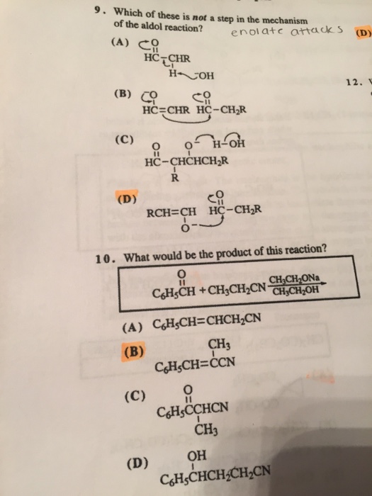 Solved Which of these is not a step in the mechanism of the | Chegg.com