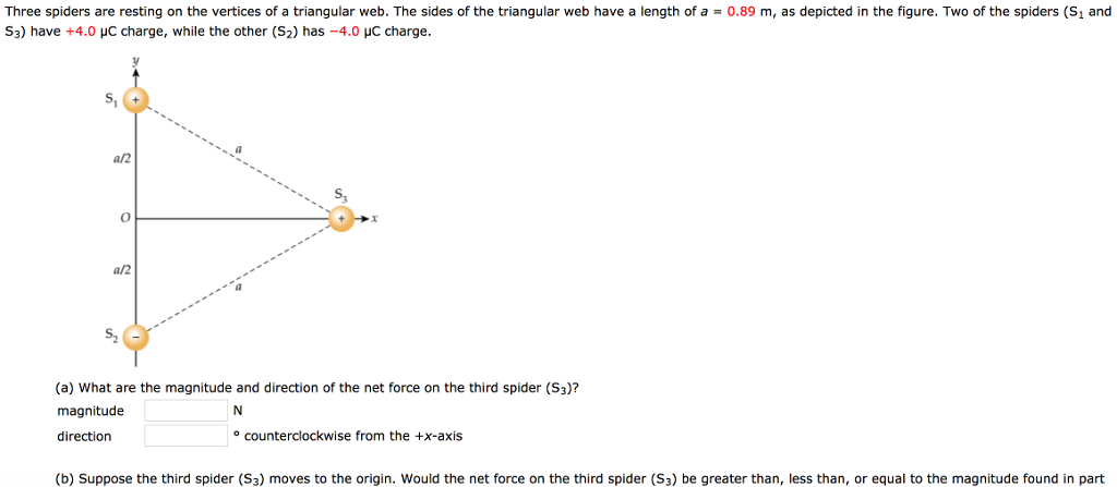 Solved Three spiders are resting on the vertices of a | Chegg.com