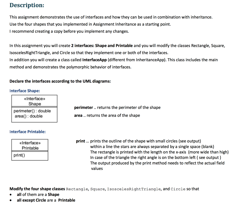 Solved Description: This assignment demonstrates the use of | Chegg.com