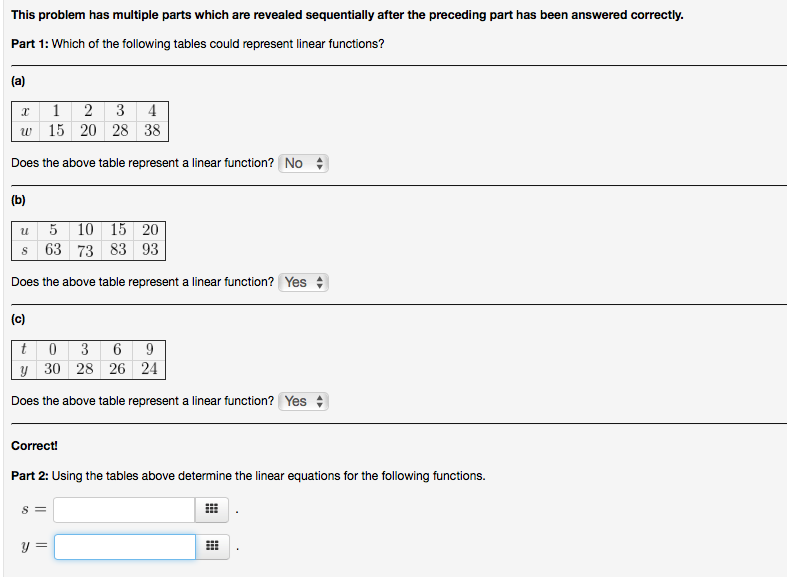 Solved This problem has multiple parts which are revealed | Chegg.com