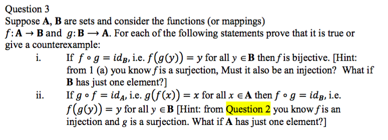 Solved Question 2 Suppose A, B, C Are Sets And Consider The | Chegg.com