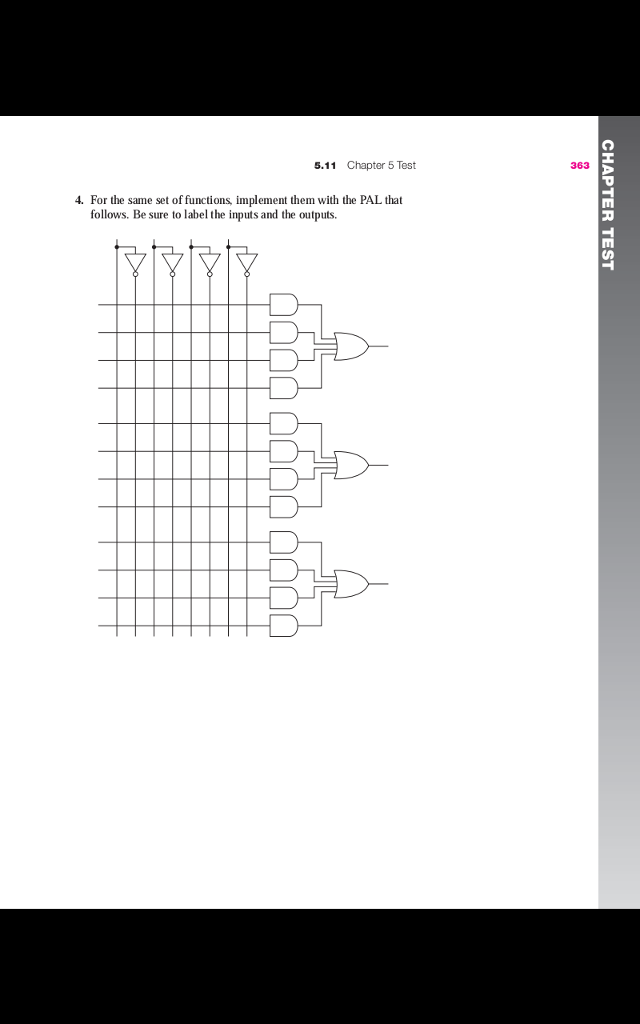 Solved 5.11 Chapter 5 Test 363 4. For the same set of | Chegg.com