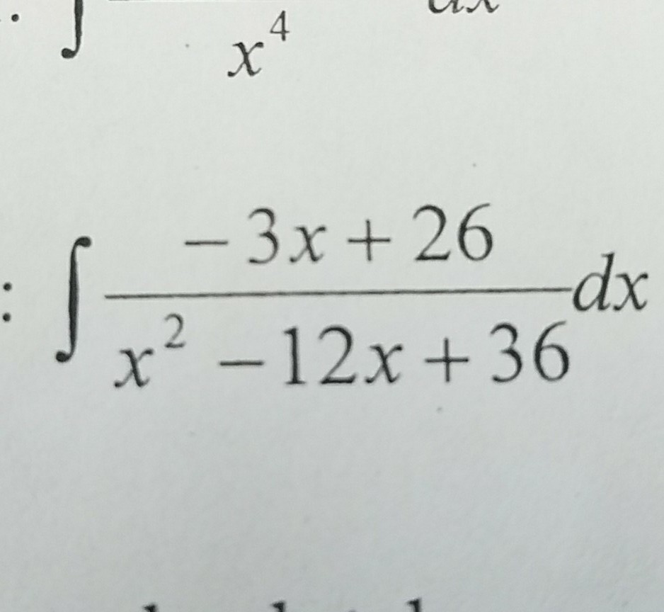 solved-integral-3x-26-x-2-12x-36-dx-chegg