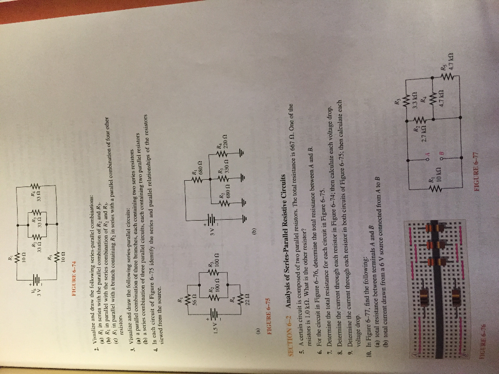 Solved Determine The Current Through Each Resistor In Each 2610