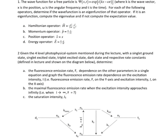 Solved The Wave Function For A Free Particle Is Psi(x, T) = | Chegg.com