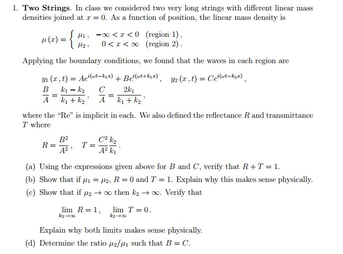 Solved In class we considered two very long strings with | Chegg.com