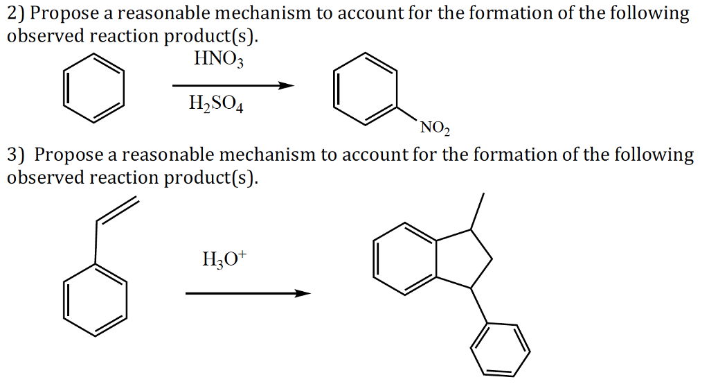 Solved 2) Propose a reasonable mechanism to account for the | Chegg.com
