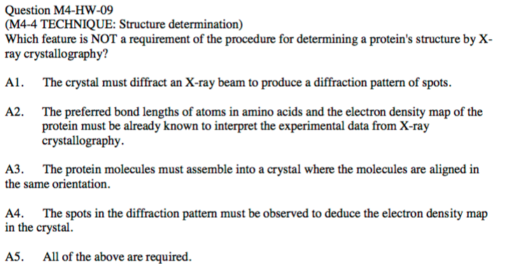 protein x ray diffraction pattern polymerase ii