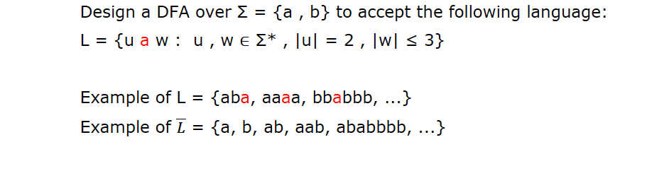 Solved Design a DFA over Σ = {a , b} to accept the following | Chegg.com