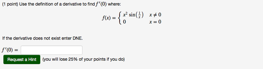 why is the derivative of x not 0