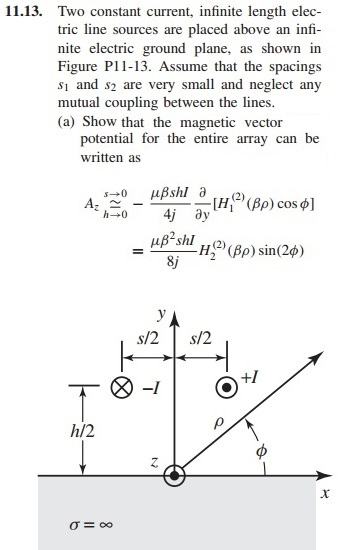 Two constant current, infinite length electric line | Chegg.com