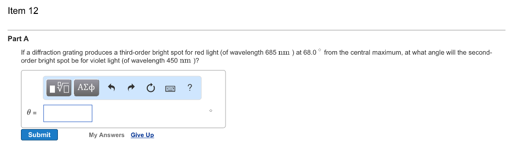 Solved If a diffraction grating produces a third-order | Chegg.com