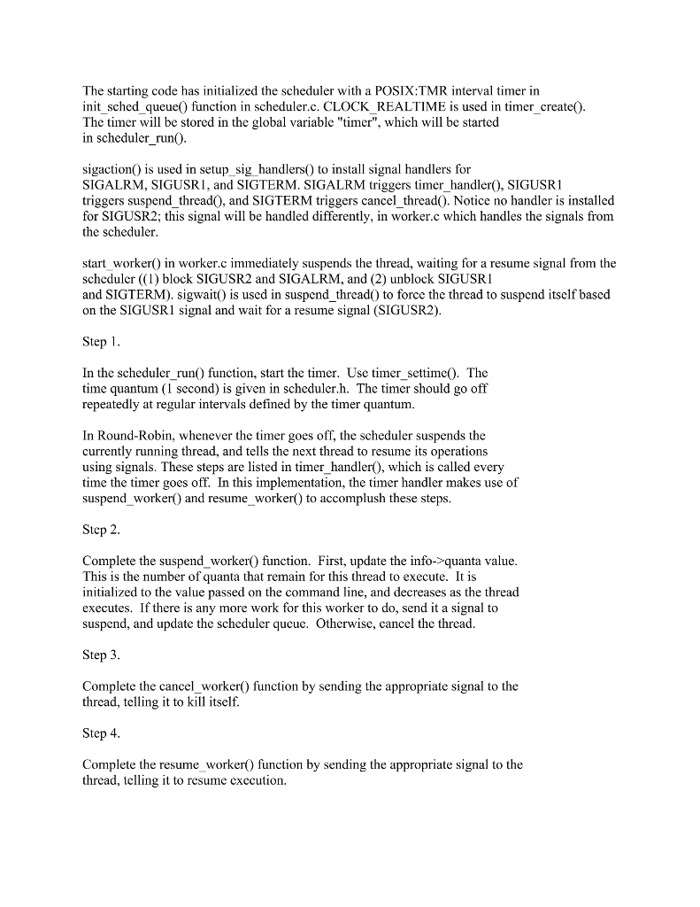 i do have the code schedule.c and the rest. but i