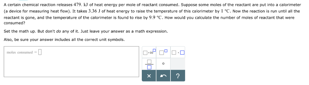 solved-a-certain-chemical-reaction-releases-479-kj-of-heat-chegg