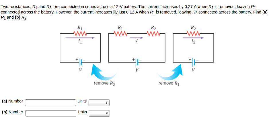 Solved Two Resistances, R1 And R2, Are Connected In Series | Chegg.com