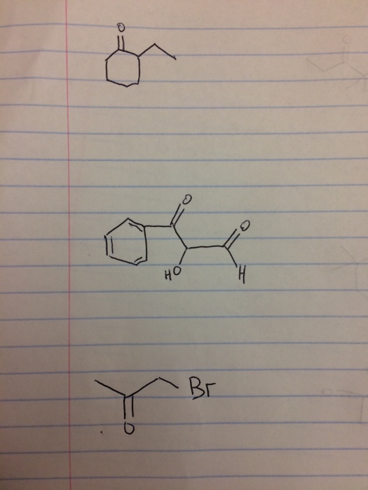 Solved Draw structural formulas for all of the enol forms of