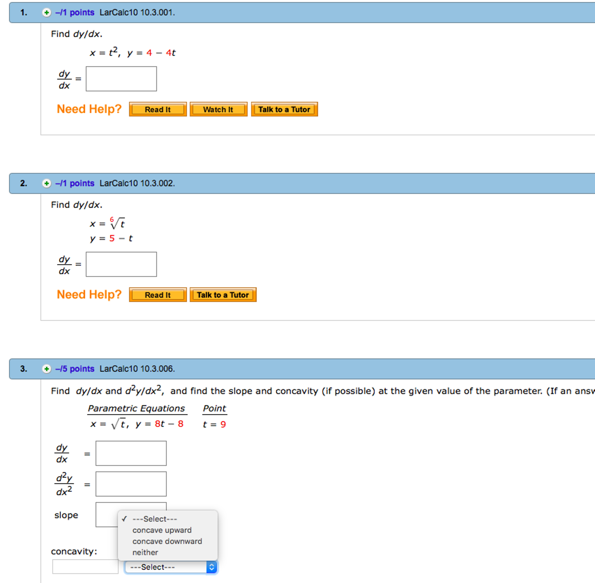 solved-find-dy-dx-x-t-2-y-4-4t-dy-dx-find-dy-dx-chegg