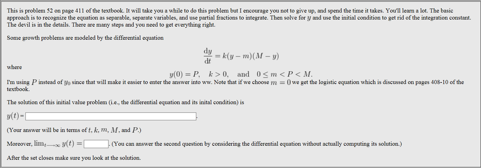 Solved This is problem 52 on page 411 of the textbook. It | Chegg.com